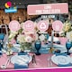image 5 of SOL 2pk Long Pink Table Cloth Party 274x137cm Plastic Cover Disposable Pink