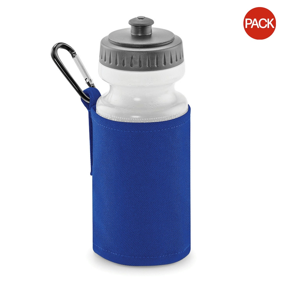 image 1 of Quadra Water Bottle And Fabric Sleeve Holder (Pack of 2) - Bright Royal - One Size