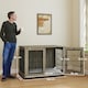 image 7 of PawHut Dog Crate Furniture, End Table for Extra Large Dogs w/ Cushion