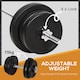 image 4 of HOMCOM Dumbbell and Barbell Set with 65kg Adjustable Weights, for Home Gym