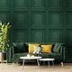 image 2 of Oliana Panel Green Wallpaper Green