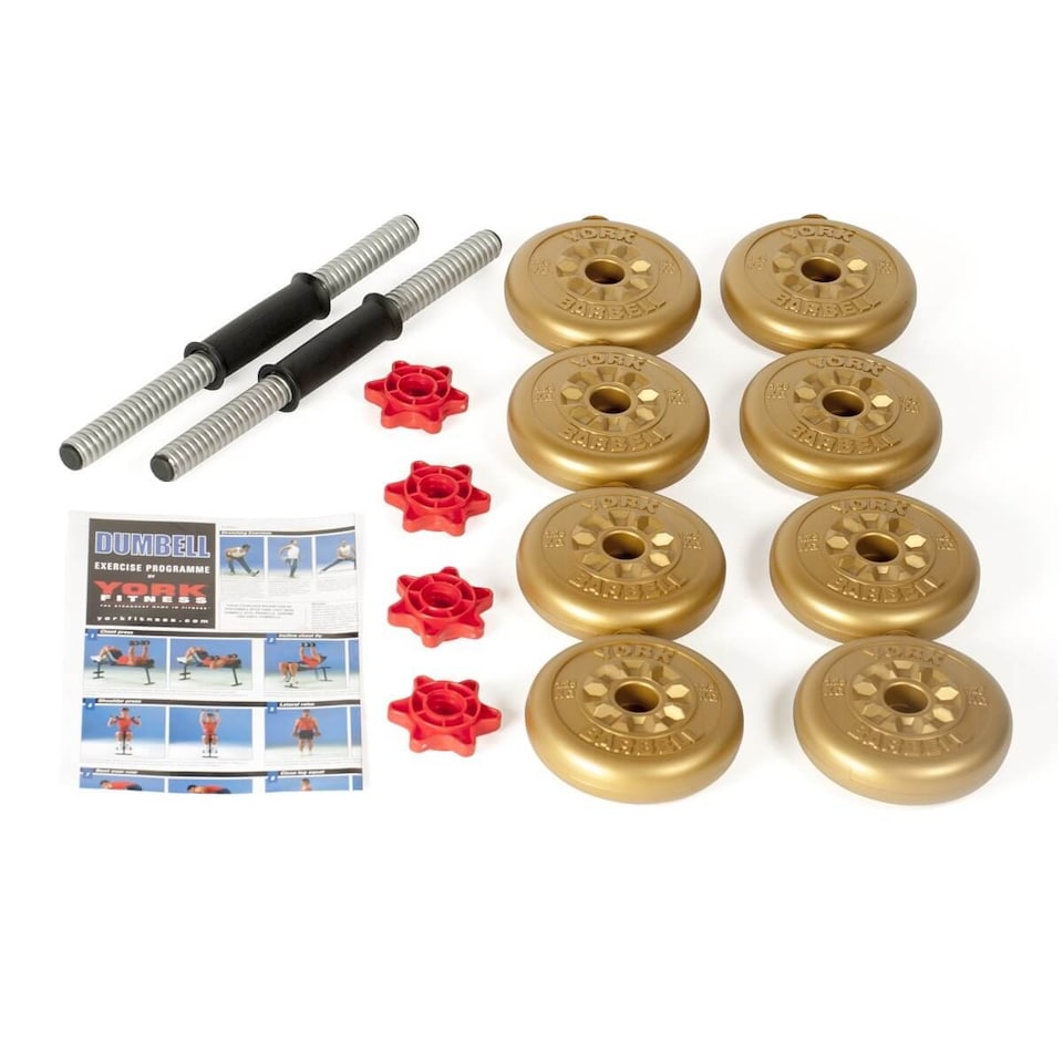 image 1 of York 11kg Adjustable Dumbbell Set