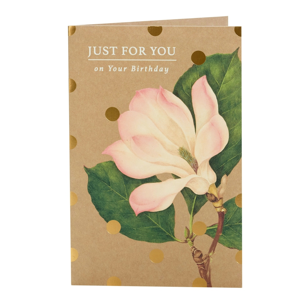 image 1 of Birthday card - large flower