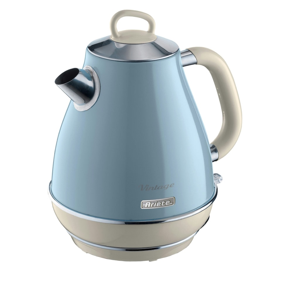 image 1 of Ariete ARPK21 Vintage Retro Jug Kettle & 4 Slice Toaster Set, Blue