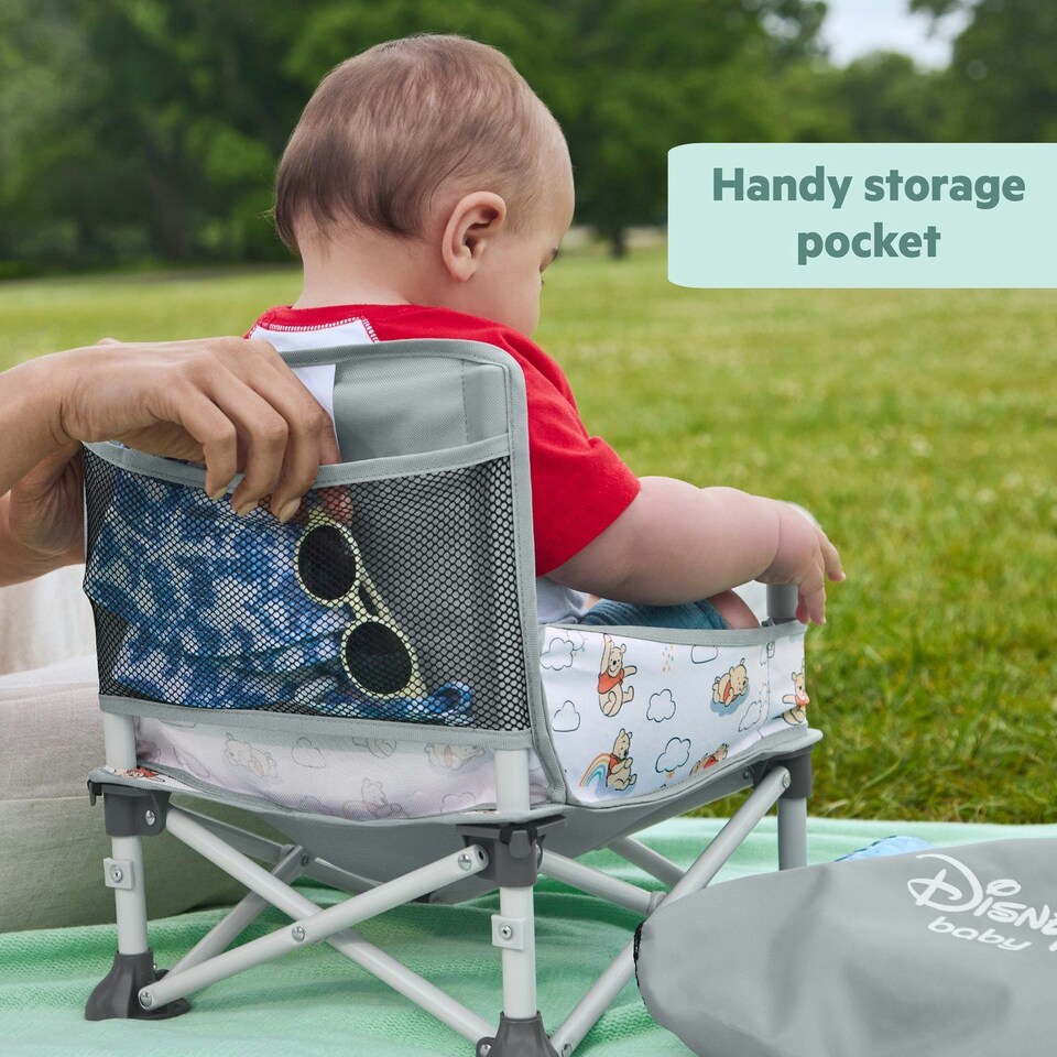 image 1 of Bright Starts Disney Baby Winnie the Pooh Pop 'N Sit Portable Booster 6M-3Y