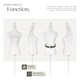 image 5 of Tailors Dummy - female mannequin torso with wooden stand | White | white | Female | 1
