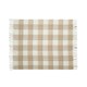 image 1 of MidOcean Quet Mohair Chequered Blanket - Beige - 152cm x 127cm Brown