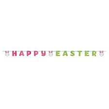 Happy Easter Glitter Cardboard Letter Banner 3.65m