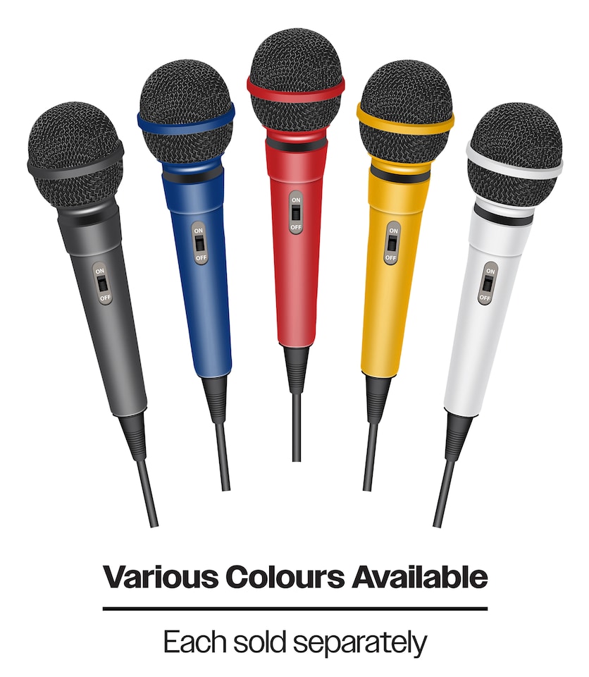 image 1 of Black Dynamic Plastic Microphone