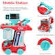 image 3 of Doctor Kit for Kids – 20-Piece Educational Medical Station Trolley Playset with Sounds & Accessories (Coral)