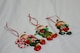 image 4 of Christmas Tree Hanging Decorations Homes Decorated with Cup Cake Candy Santa Snowman Teddy Xmas Tree Wall Home Décor Ornaments 3pc