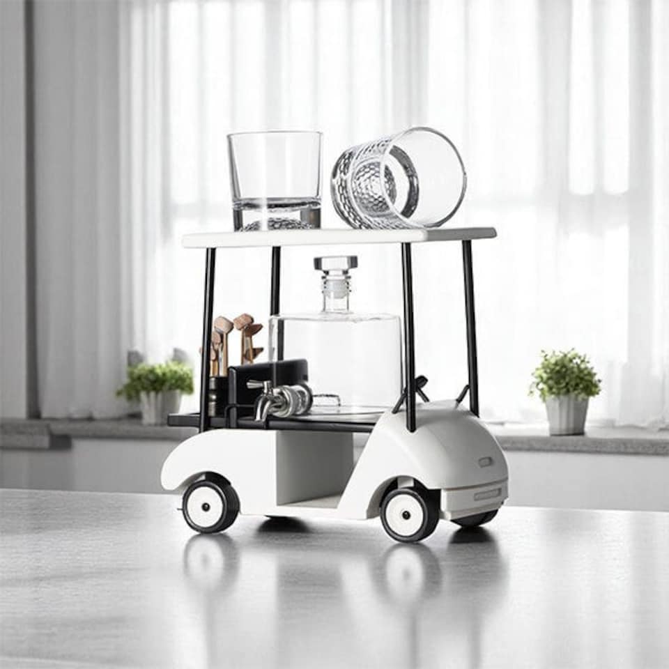 image 1 of Bar Originale Golf Buggy Decanter Set