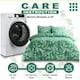 image 6 of Canyon Leaf Printed Duvet Cover Set Reversible Polycotton Beddings Green | King