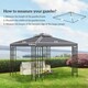 image 7 of Outsunny 3m 2 Tier Garden Gazebo Top Cover Replacement Canopy Roof