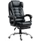 image 1 of HOMCOM Executive Office Chair PU Leather Swivel Chair with Footrest Black