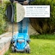 image 4 of Hyundai 33cm 1300W Electric Lawn Mower, 11m Detachable Power Cable, 3 Heights & 30L Collection Bag | HYM3313E