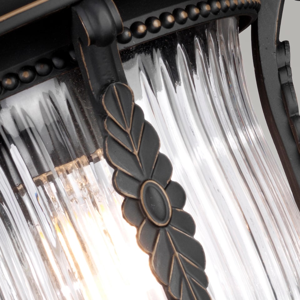 image 1 of Luverne 1 Light Outdoor Ceiling Chain Lantern Rubbed Bronze, E27