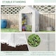 image 10 of Outsunny Greenhouse for Outdoor, Portable Gardening Plant Grow House w Shelf