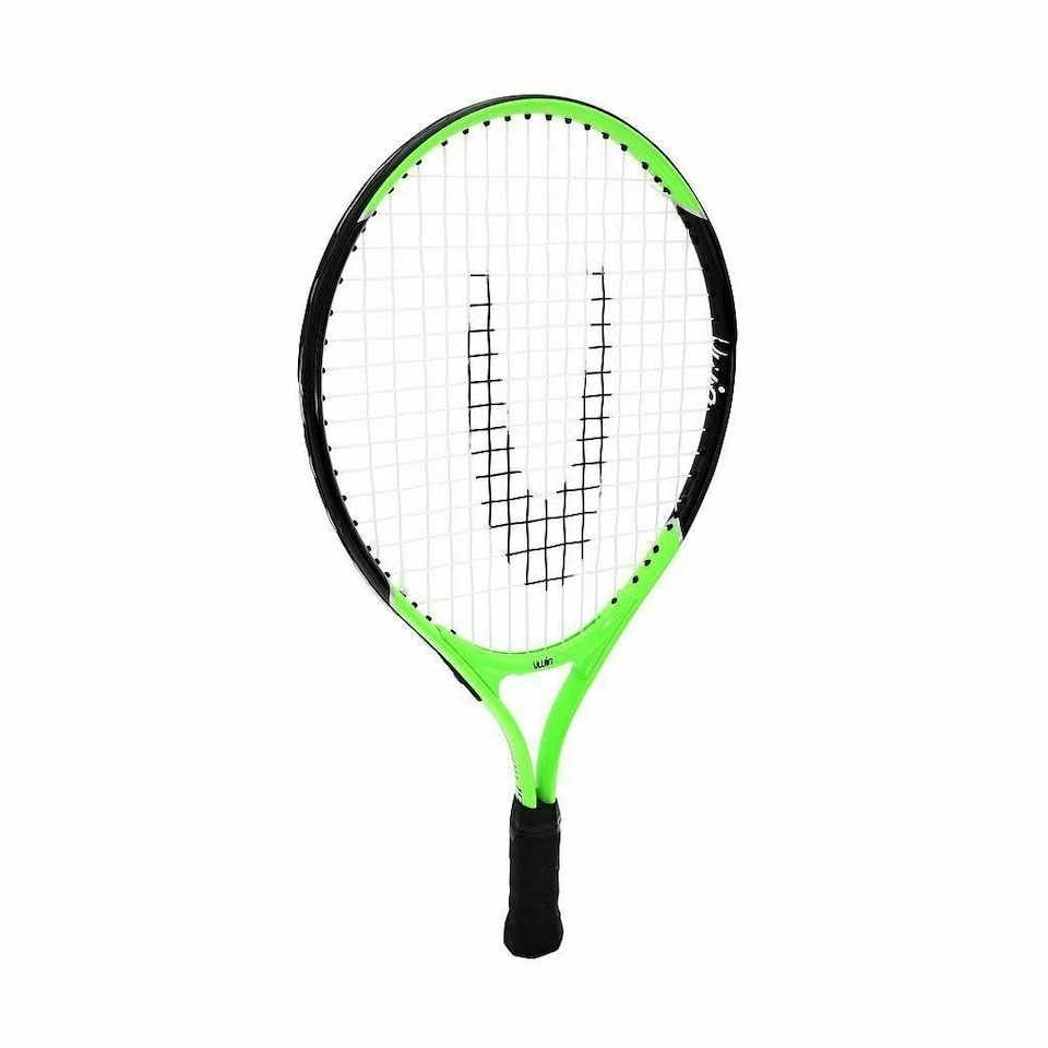 Uwin Childrens/Kids Champion Tennis Racket - Black/Lime Green - 19in