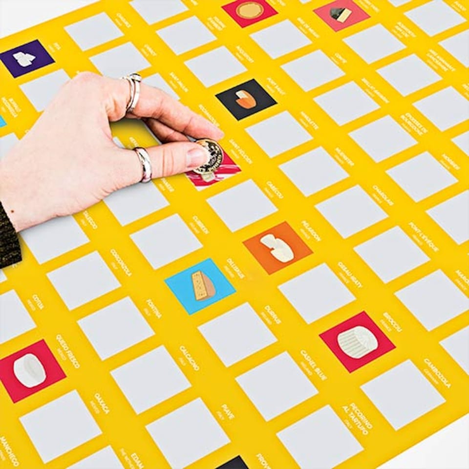 image 1 of Gift Republic 100 Cheeses Bucket List Scratch Poster