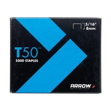 Arrow T50 Staples - Multi Colour - Box 5000 8mm - 5/16in
