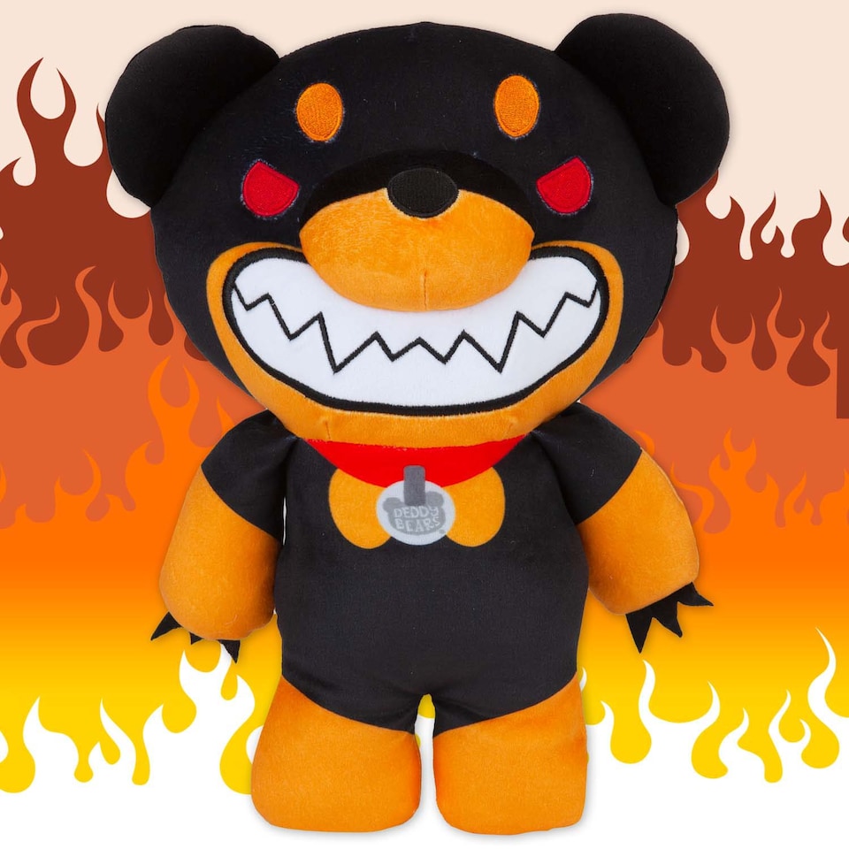 image 1 of PMS Deddy Bears Snapps Soft Toy 30cm x 12.8cm - Black Coffin Box