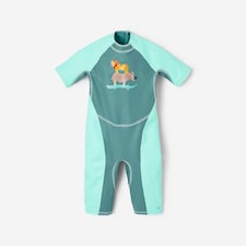 Decathlon Baby UV-Protection Wetsuit Green With Savannah Print
