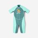 image 1 of Decathlon Baby UV-Protection Wetsuit Green With Savannah Print
