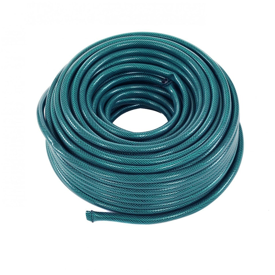 image 1 of Oypla 50m PVC Flexible Green Hose Outdoor Garden Hose Pipe Green