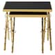 image 1 of Interiors by Premier Contemporary Design Set Of 2 Nesting Tables, Versatile Side Tables, Elegant And Functional Square Tables Gold