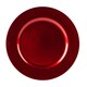 image 4 of Argon Tableware Metallic Charger Plates - 33cm - Red - Pack of 6