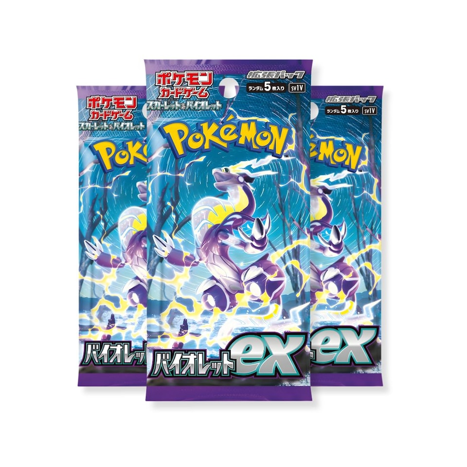 Pokemon Scarlet & Violet Base Set - Violet Ex JP Pokémon 3 Packs
