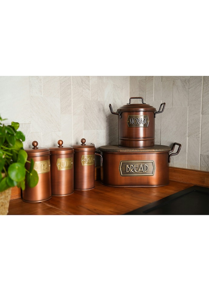 image 1 of Copper Bread Bin