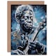 image 1 of Blues Melancholy Chicago Soul Music Gospel Birthday Greeting Card