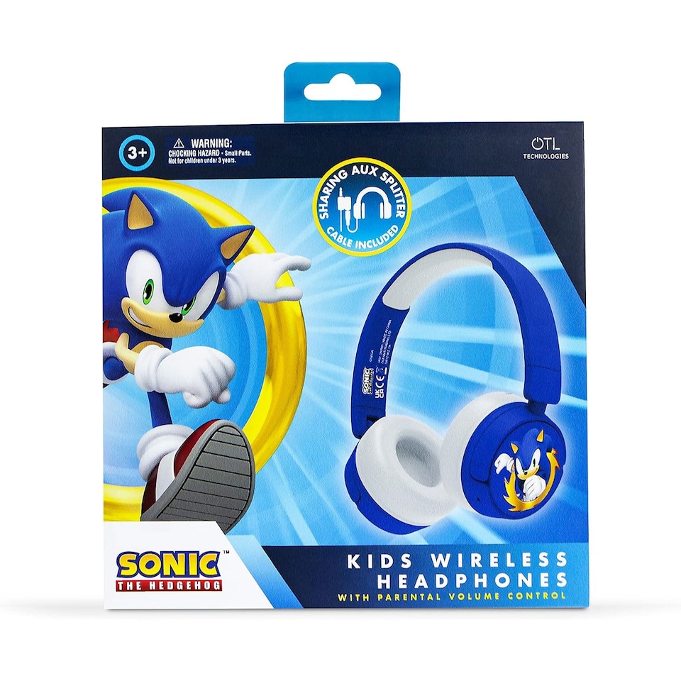 image 1 of Sonic The Hedgehog Kids Wireless Headphones