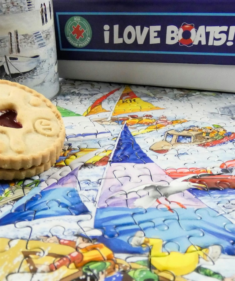 image 1 of Mike Jupp I Love Boats 1000 Piece Jigsaw Puzzle