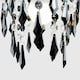 image 2 of ValueLights Non Electric Pendant Shade Black Clear Acrylic Droplets | Black