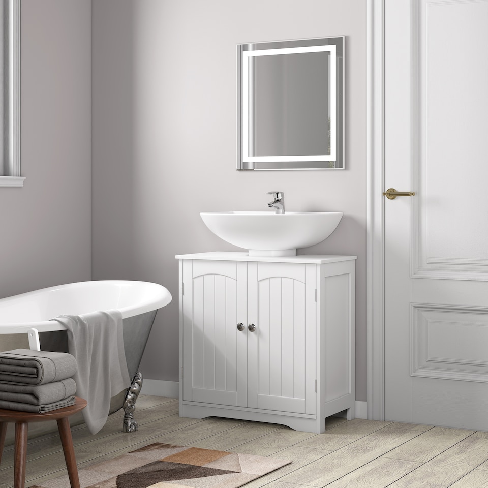 image 1 of MCC Direct Under Sink Bathroom Cabinet with Shelf Freestanding Storage Unit Colorado