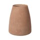 image 1 of Recycled Cloudy Frosted Glass Flower Vase - Earthy Brick- H20 x W17cm