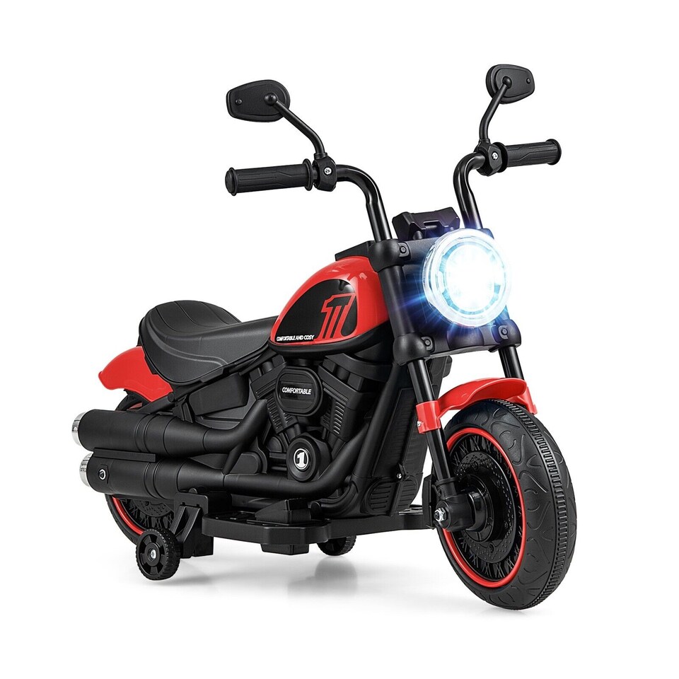 image 1 of COSTWAY 6V Kids Off-Road Motorcycle Electric Powered Red