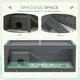 image 8 of PawHut Wooden Hamster Cage w/ Sliding Tray, Openable Top, Hut, Grey