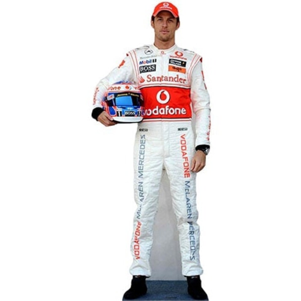 Formula One Jenson Button Lifesize Cardboard Cutout - 184cm