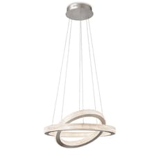 Diamond LED Pendant Light Aluminium with Prismatic Diffuser