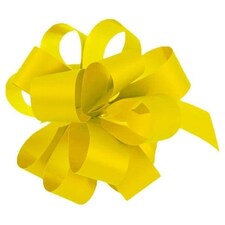 Yellow Pull Bows - Pack of 20