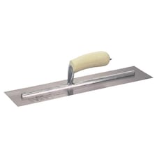 Marshalltown Cement Finishing Trowel, Wooden Handle - Multi Colour - 16 x 4in Wooden Handle