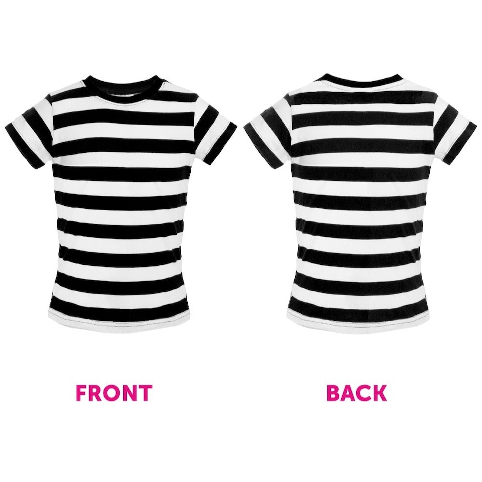 image 1 of Storybook Burglar Costume - Short Sleeve Top, Mask & Swag Bag Black | 2XL