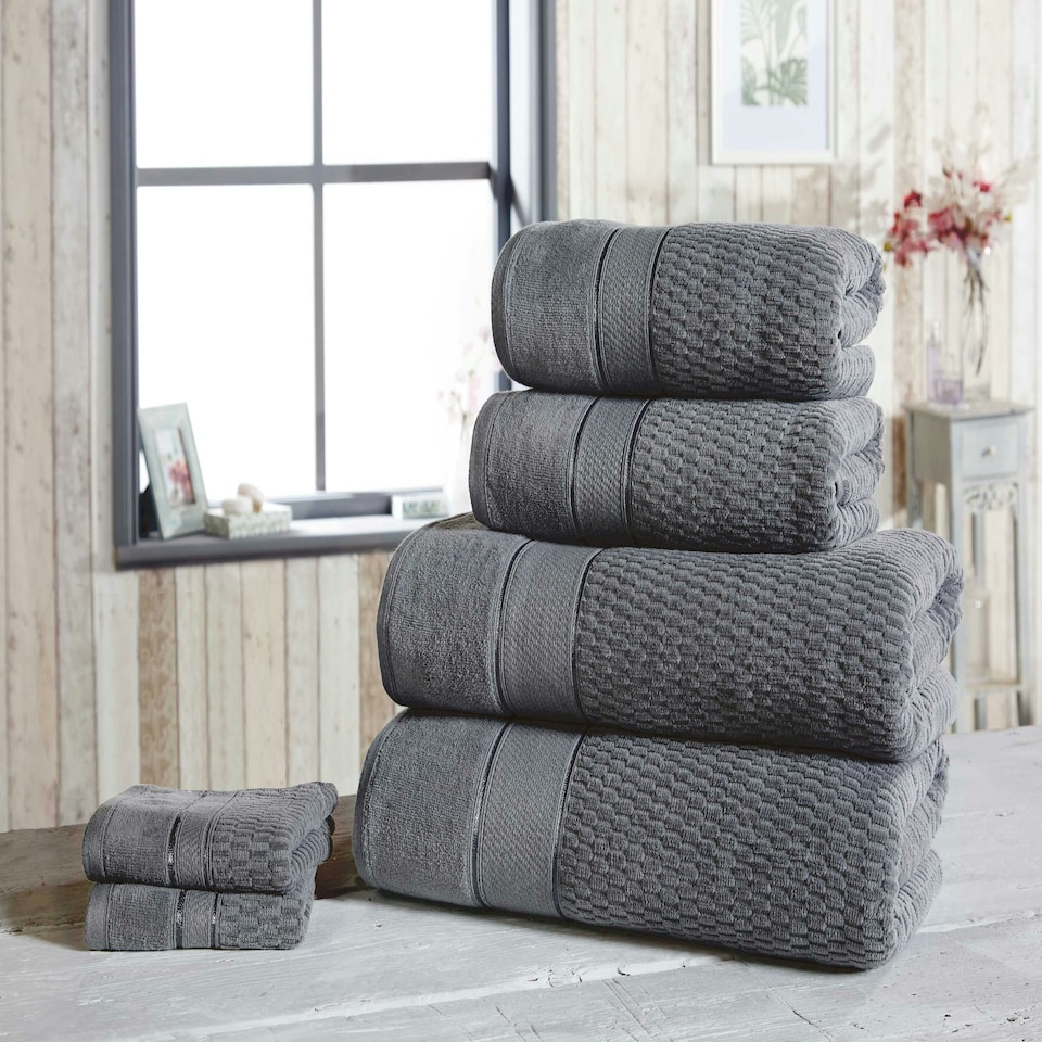 image 1 of Royal Velvet Pure Cotton Bath Towels Super Soft and Absorbant Grey | Bath towel