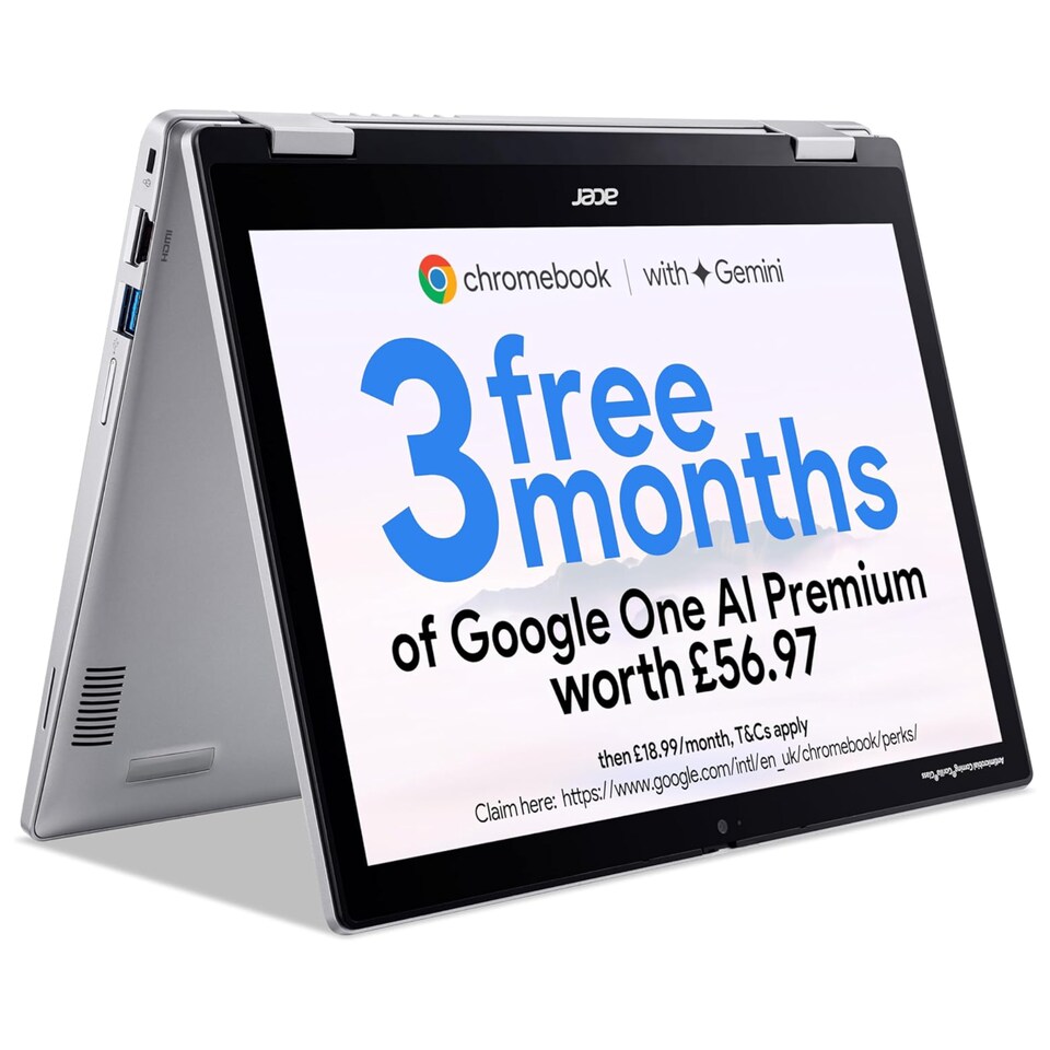 image 1 of Acer Spin 312 Chromebook Intel N100 4GB RAM 128GB eMMC 12" WUXGA Touch Laptop