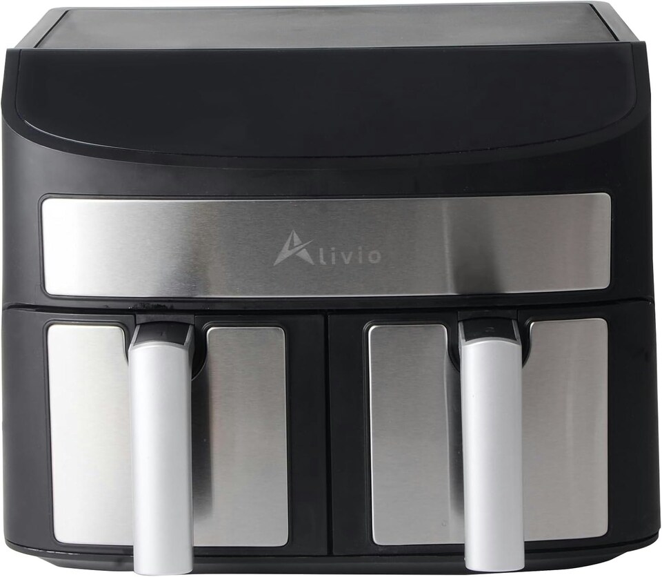 image 1 of 9L Basket Air Fryer with Dual Basket