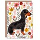 image 1 of Greeting Card Dachshund Sausage Dog Lover Floral Watercolour Birthday